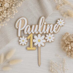 Cake topper Flowers