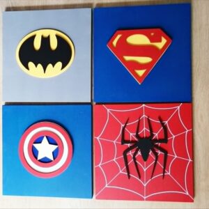 4 Tableaux super héro