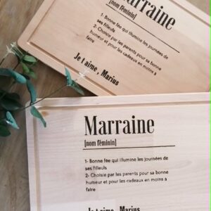 Planche à découper "Marraine"